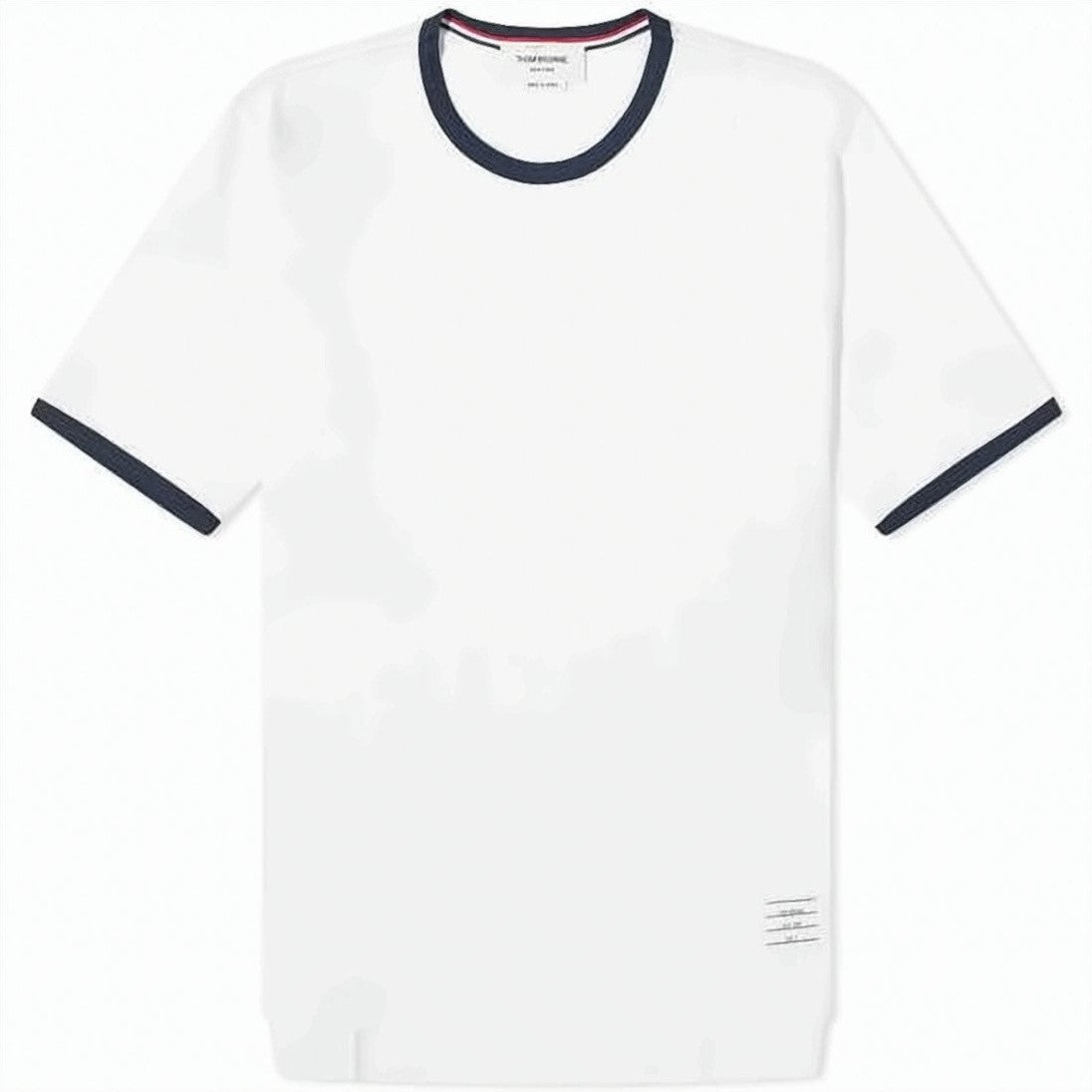 Thom Browne Short-Sleeved T-Shirt With Contrasting Trim