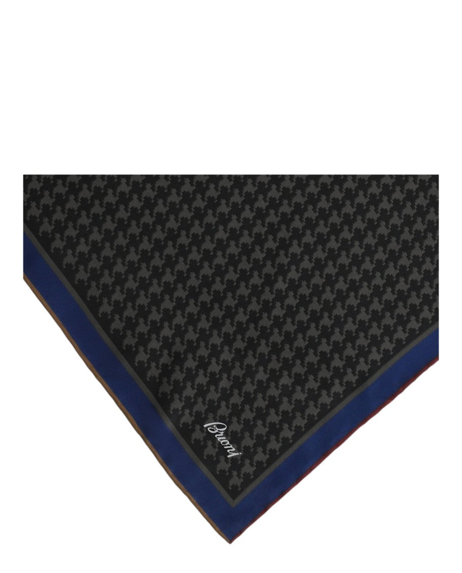 Brioni Houndstooth Pocket Square