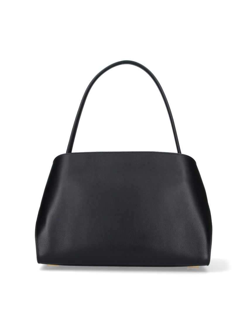 Ferragamo Black Hug Soft Calf Leather Handbag
