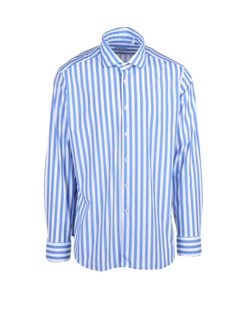 Lavorazione Sartoriale* Multicolor Striped Stretch Shirt