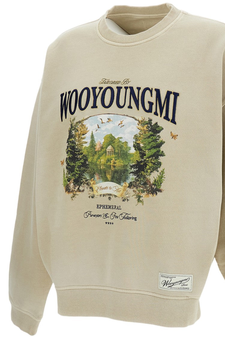 Wooyoungmi Oversized Cotton Crewneck Sweatshirt