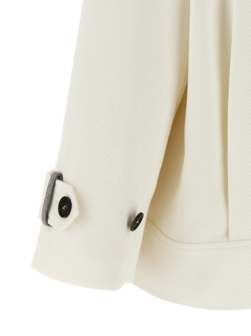 Brunello Cucinelli Double-Breasted Blazer With Adjustable Straps