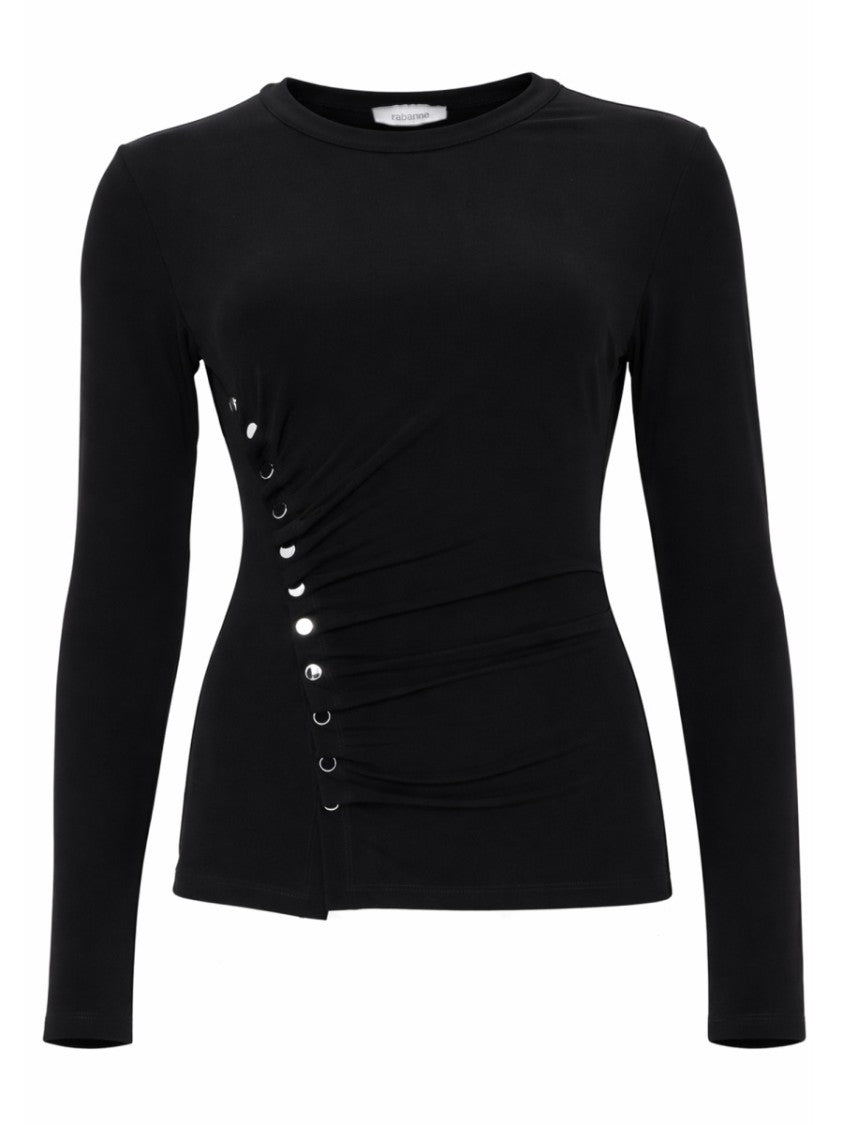 Rabanne Top Con Bottoni Viscose Blouse