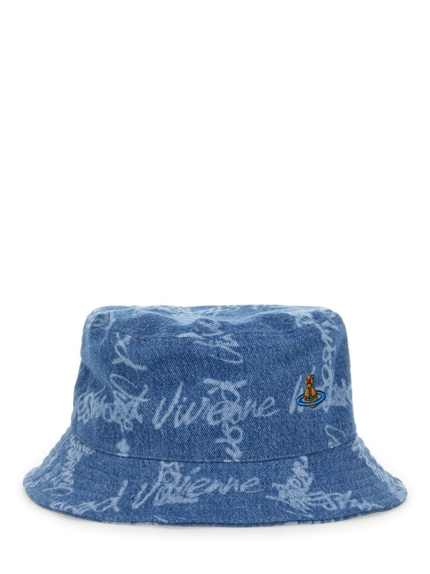Vivienne Westwood Logo-Embellished Cotton Bucket Hat