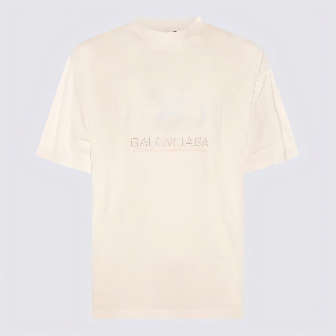 Balenciaga Short-Sleeve T-Shirt With Subtle Printed Logo
