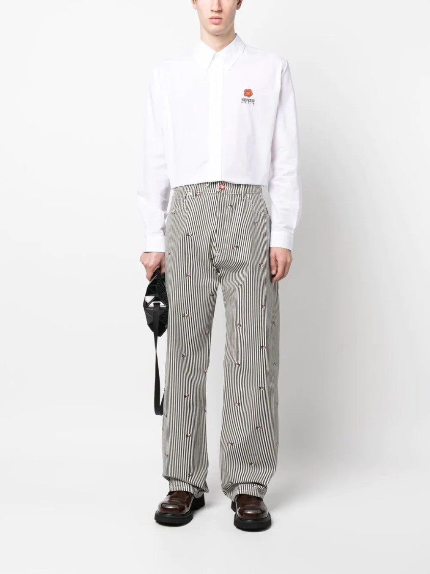 Kenzo Embroidered Cotton Shirt