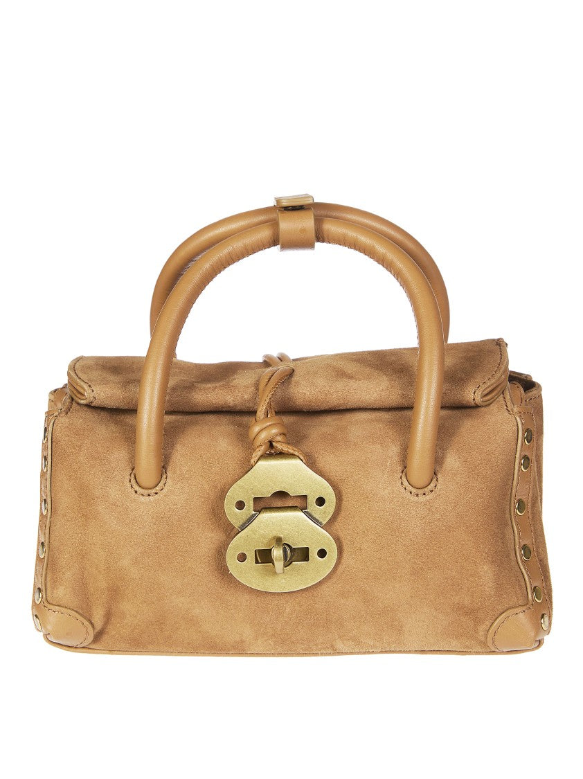 Zanellato Zashmere Cactus Baby Suede Handbag