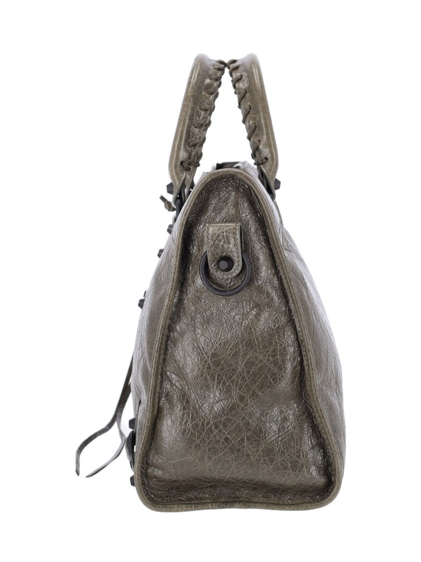 Balenciaga Green Le City Medium Lambskin Handbag