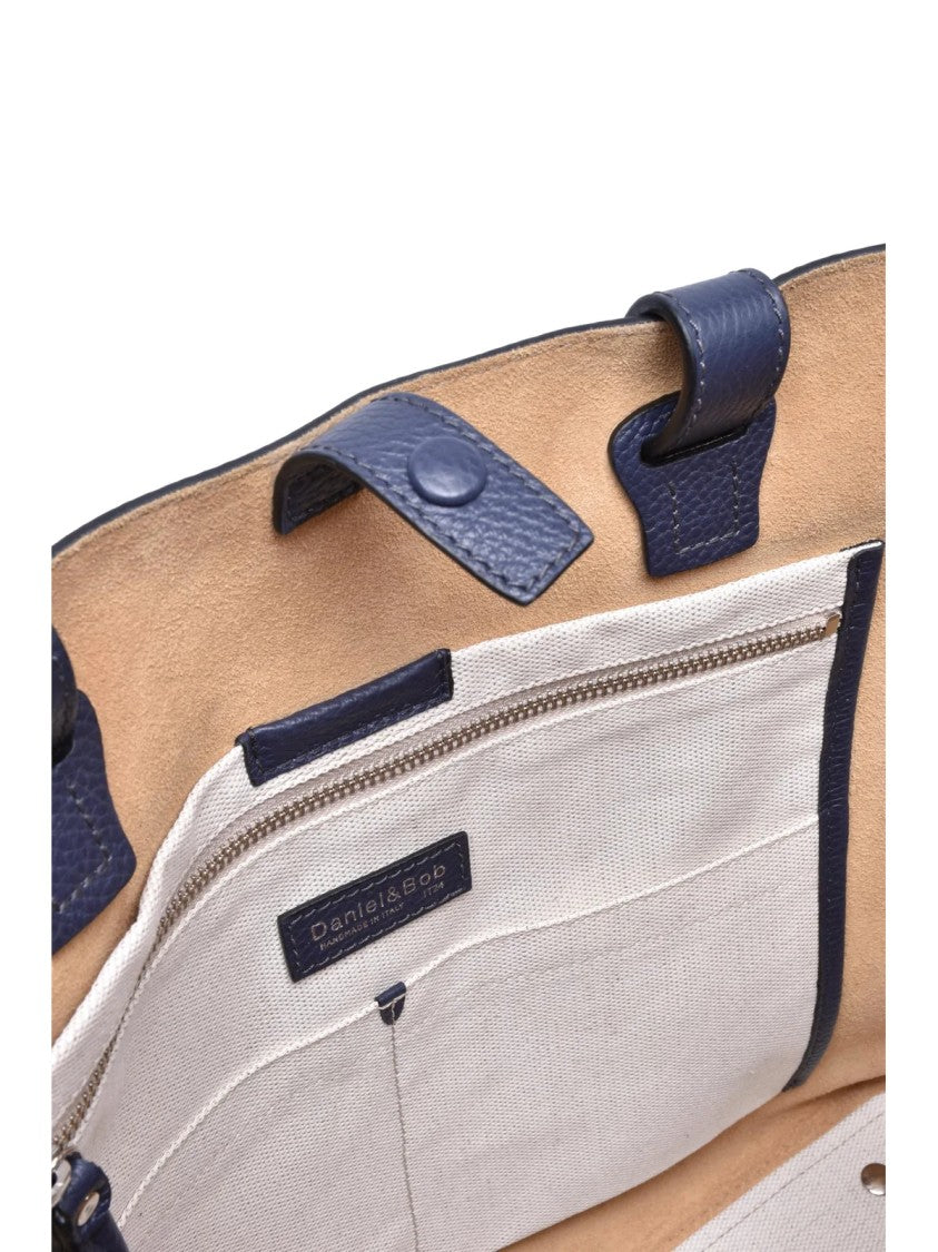 Danilel&Bob Smooth Leather Suede Lined Tote Bag