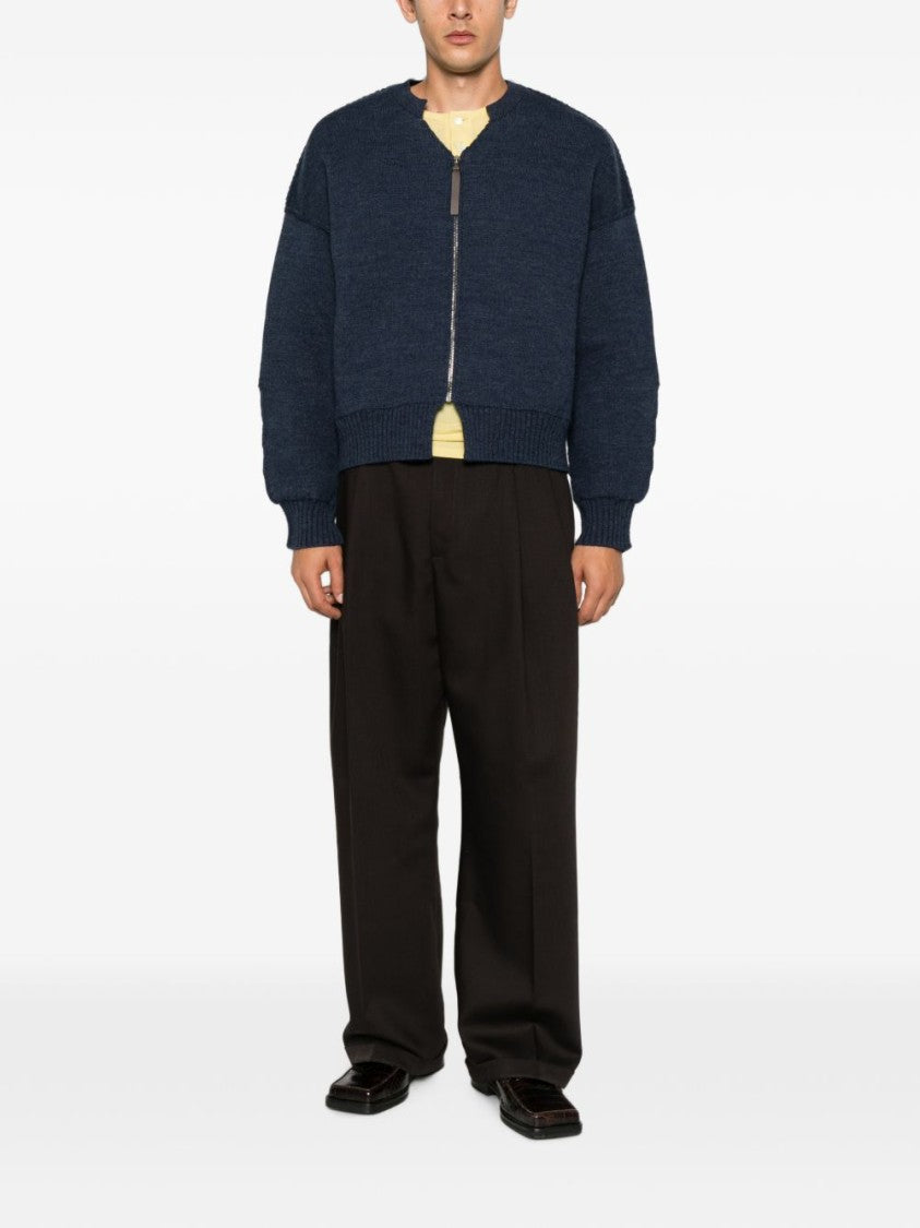 Moschino Cropped Boxy Textured Jacket