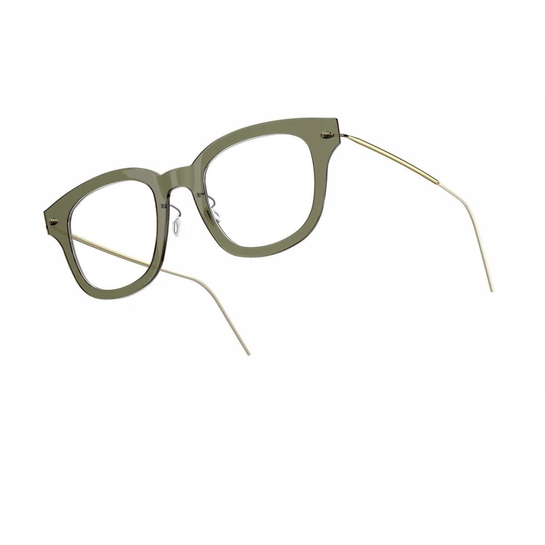 Lindberg Rectangular 6633 Acetate Titanium Glasses