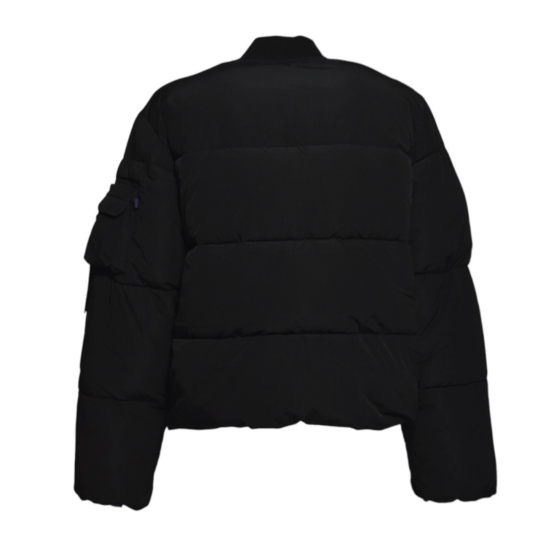 Alpha Industries Cropped Bomber-Style Ma-1 Puffer Jacket With Utility Pocket