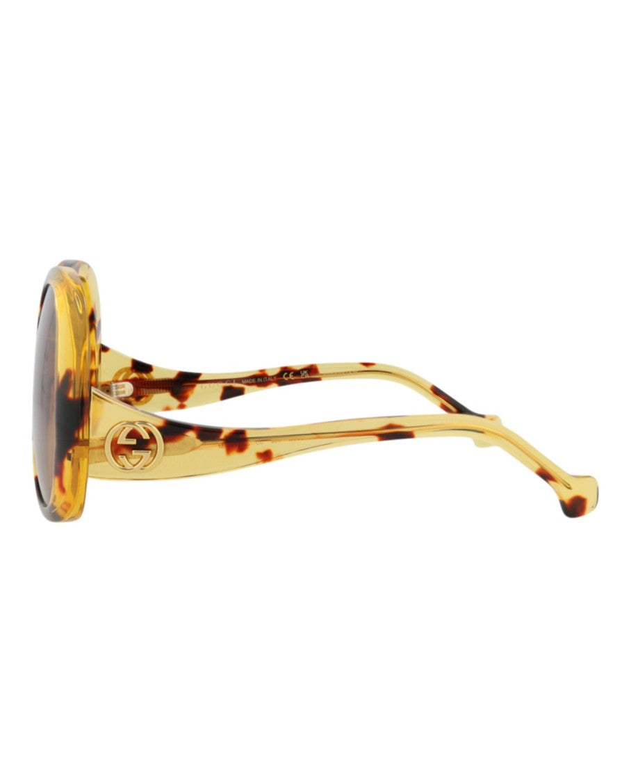 Gucci Round-Frame Acetate Sunglasses