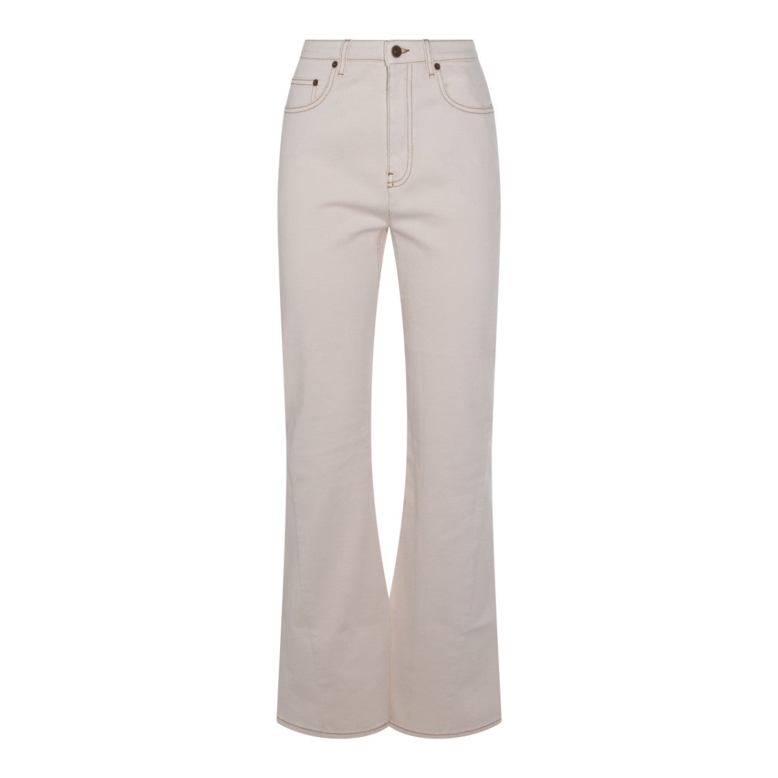 Burberry Straight-Cut White Denim Jeans