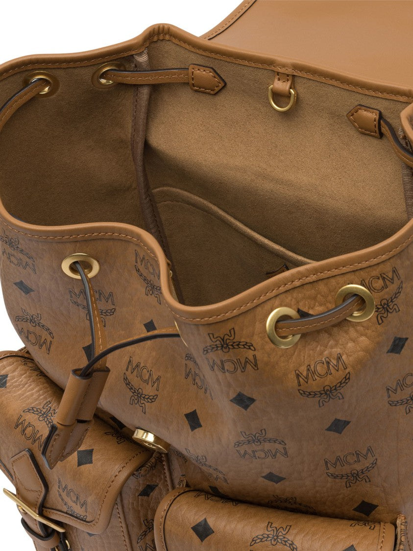 Mcm Medium Brown Backpack