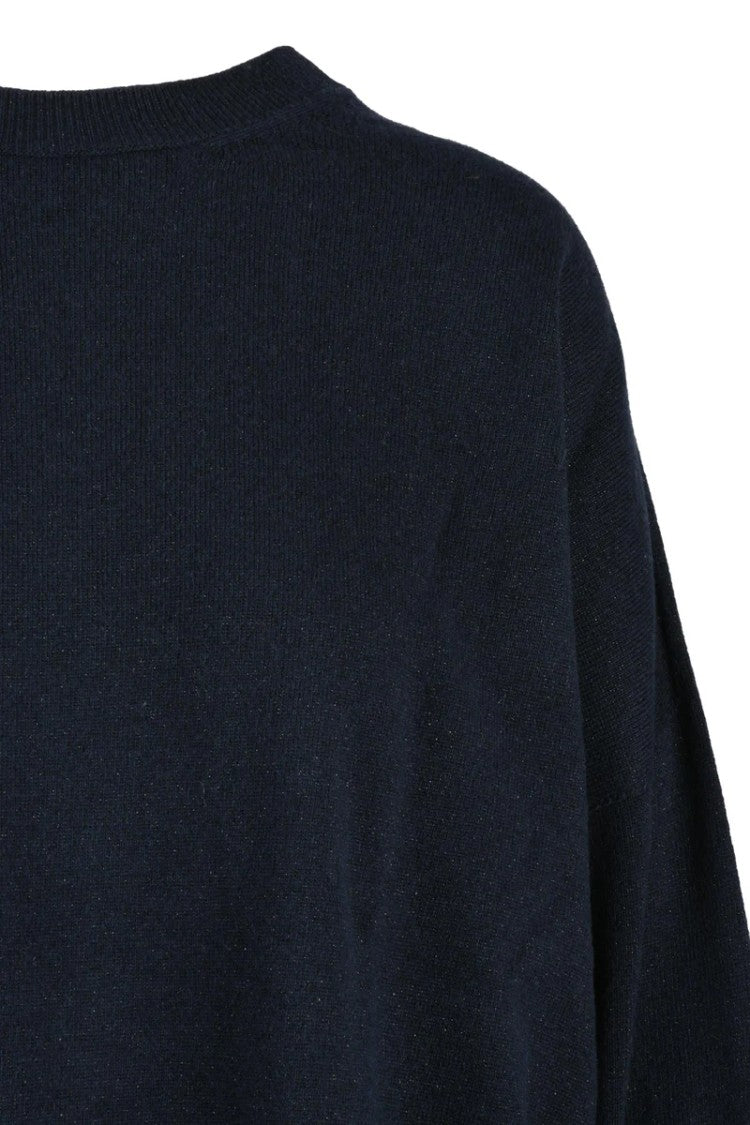 Fabiana Filippi Crew Neck Lamé Sweater - Blue