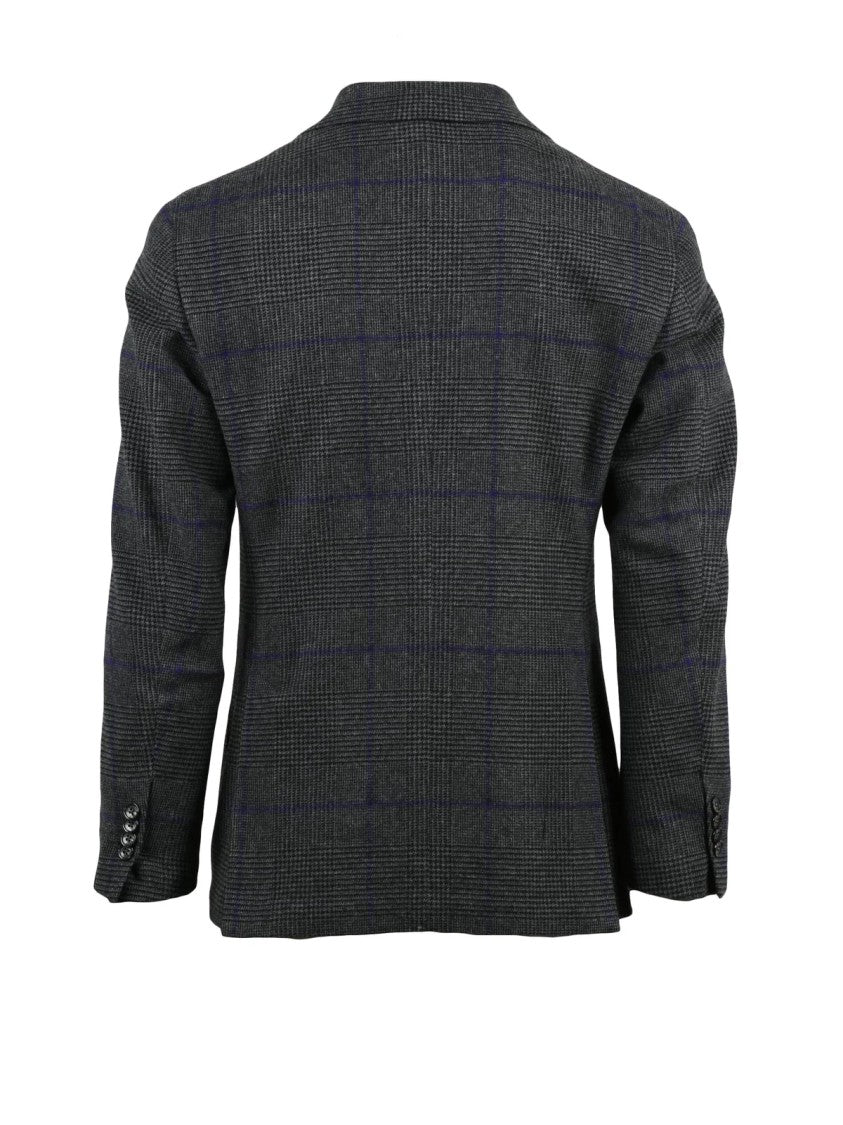 Luigi Bianchi Luigi Bianchi Virgin Wool Jacket With Rounded Silhouette And Button Closure