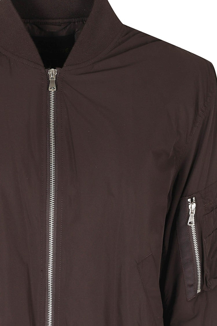 Semi Couture Ada Mocha Oversized Zip Polyester Bomber Jacket
