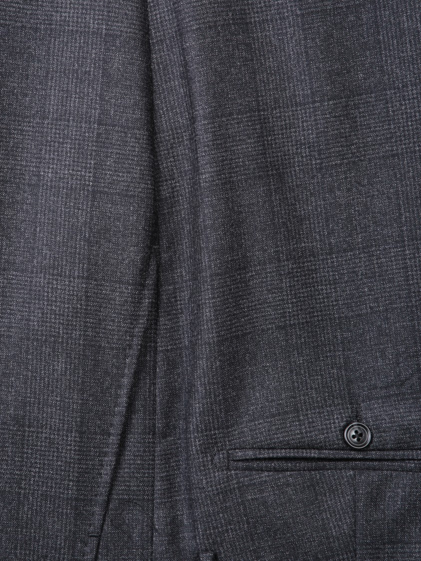 Tagliatore Double-Breasted Virgin Wool Suit With Tailored Fit And Detailing