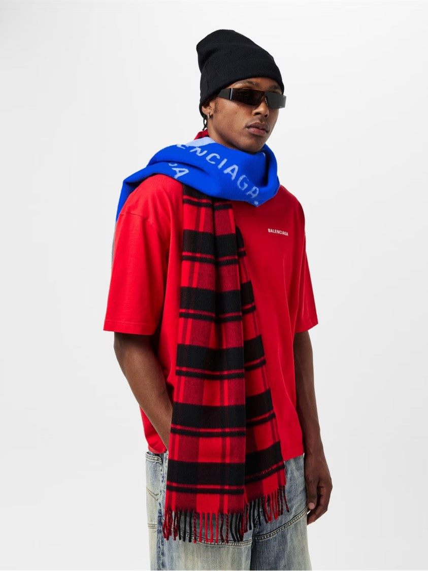 Balenciaga 50/50 Logo Scarf