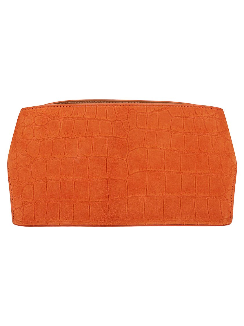 Ferragamo Mini Bag With Crocodile Print And Gold-Tone Buckles