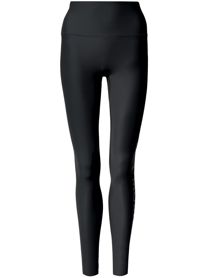 Perfect Moment Black High-Waist Graphic Trekking Leggings