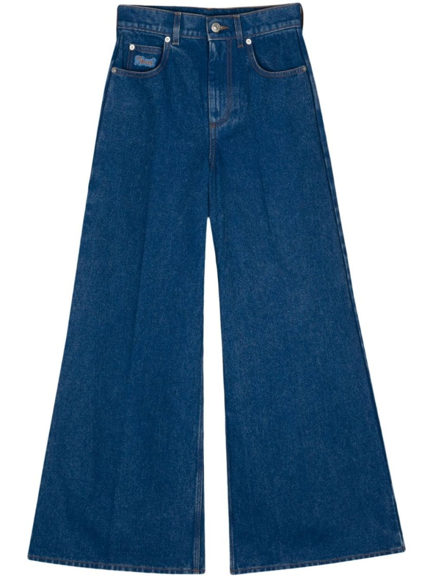 Marni Organic-Cotton Wide-Leg Jeans