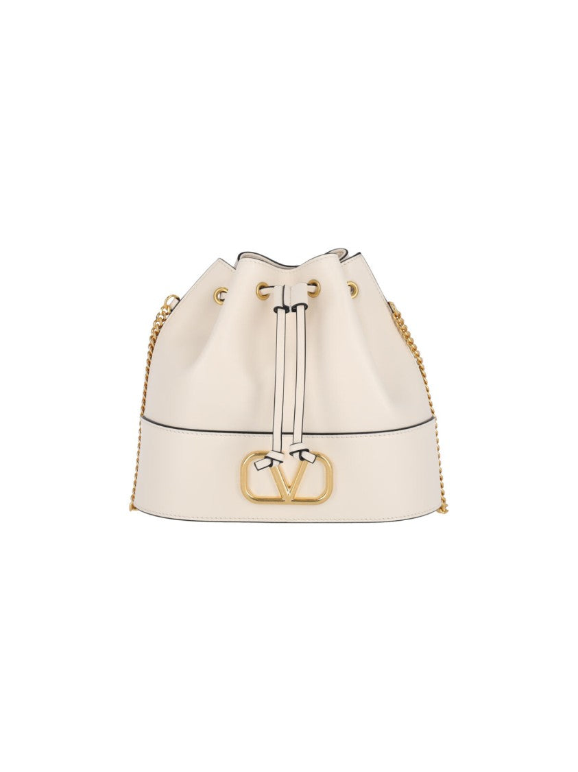 Valentino Garavani Structured Bucket Bag With Drawstring Closure