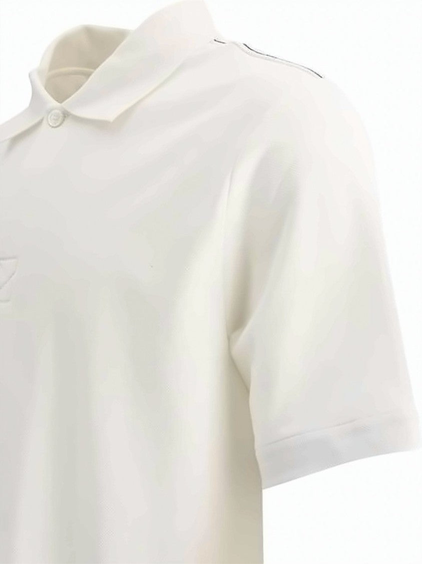 Burberry Minimalist Short-Sleeve Polo Shirt With Embroidered Detail