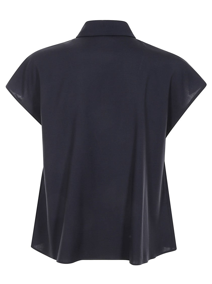 Pt Torino Short Sleeve Shirt With Polished Button Detail