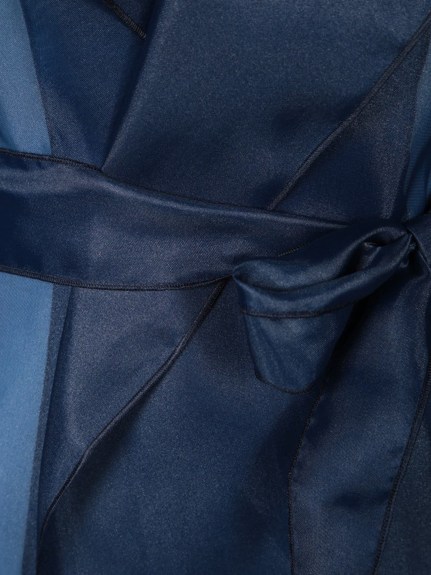 Blanca Vita Sheer Organza Duster Coat With Matching Fabric Belt