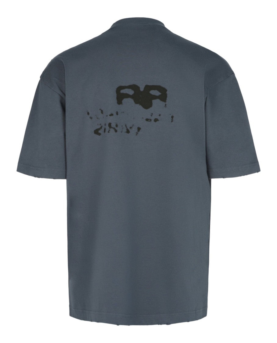 Balenciaga Hand Drawn Bb Icon Medium Fit T-Shirt