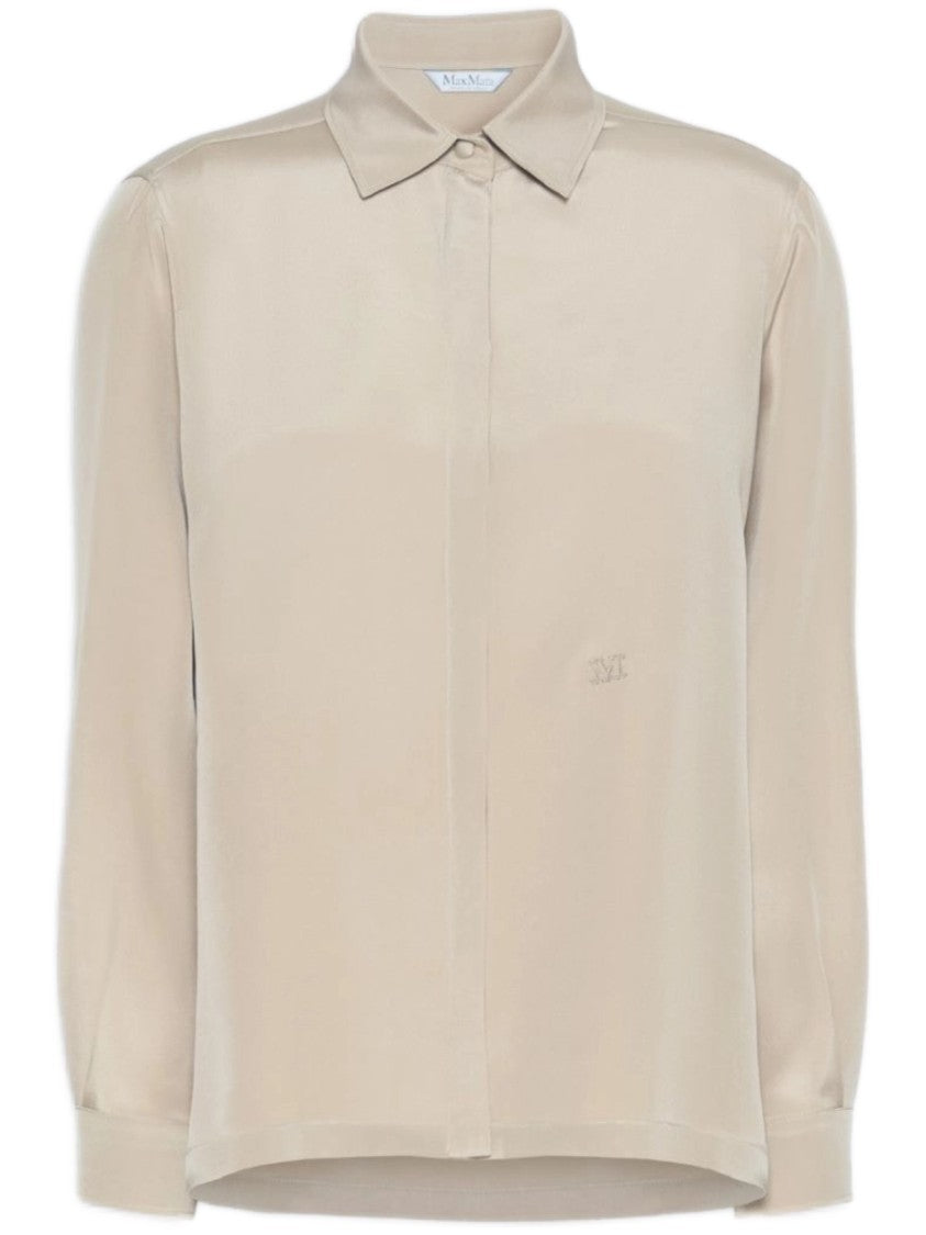 Max Mara Long-Sleeved Blouse With Classic Collar
