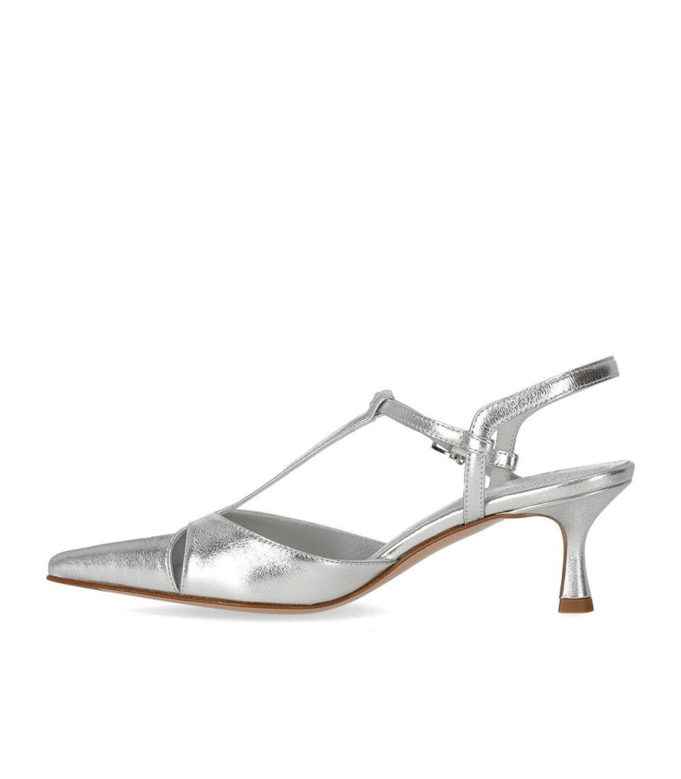 Sergio Levantesi Edvige Silver Slingback Pump