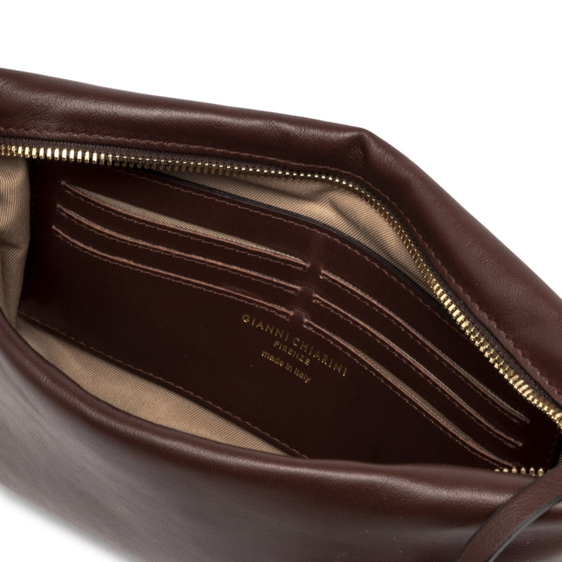 Gianni Chiarini Nina Handbag Model In Dark Brown Nappa