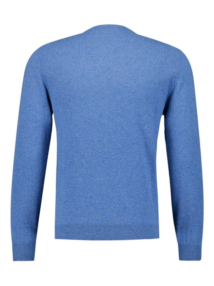 Piacenza Cashmere Cashmere Knit Sweater In Azzurro Blue