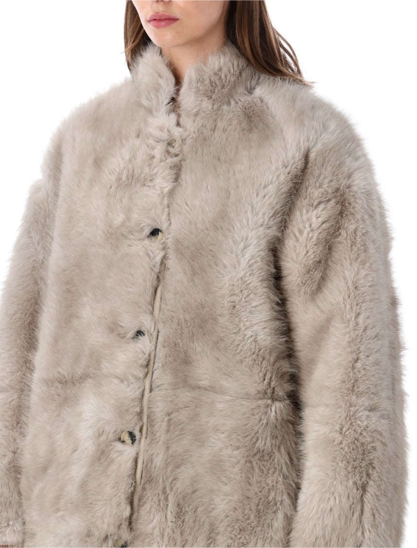 Urbancode Midi Jacket Toscana Faux Fur Reversabel Reversible Coat
