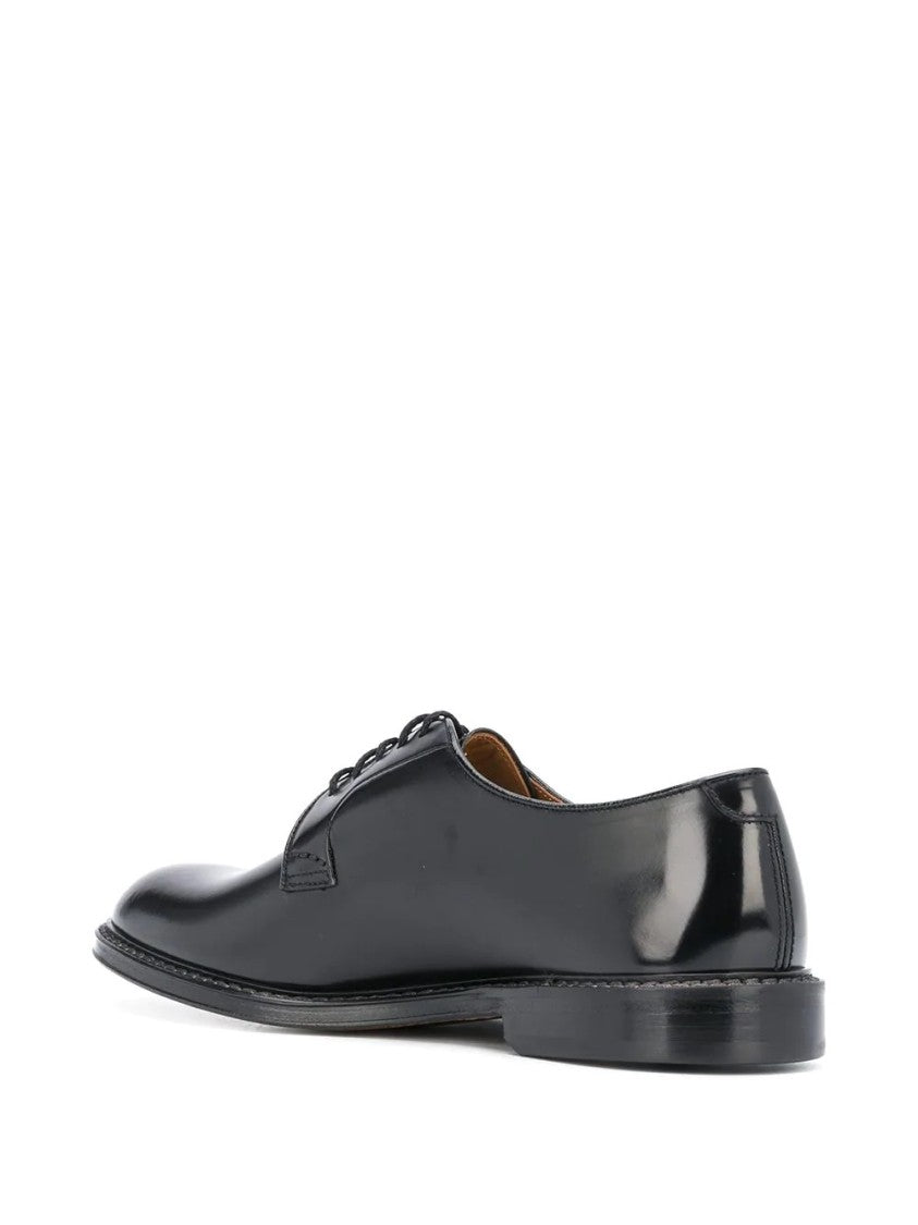 Doucal's Classic Polished Leather Derby Shoes