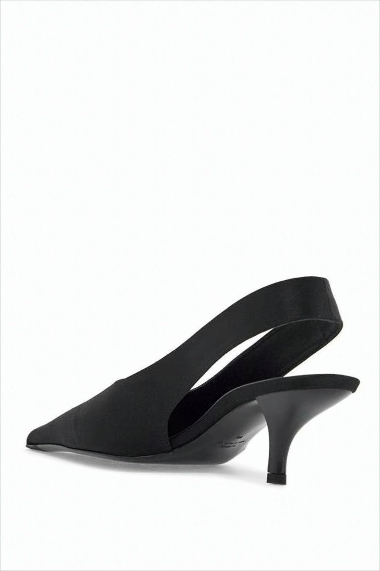 Totême Black Slingback Pumps With Pointed Toe