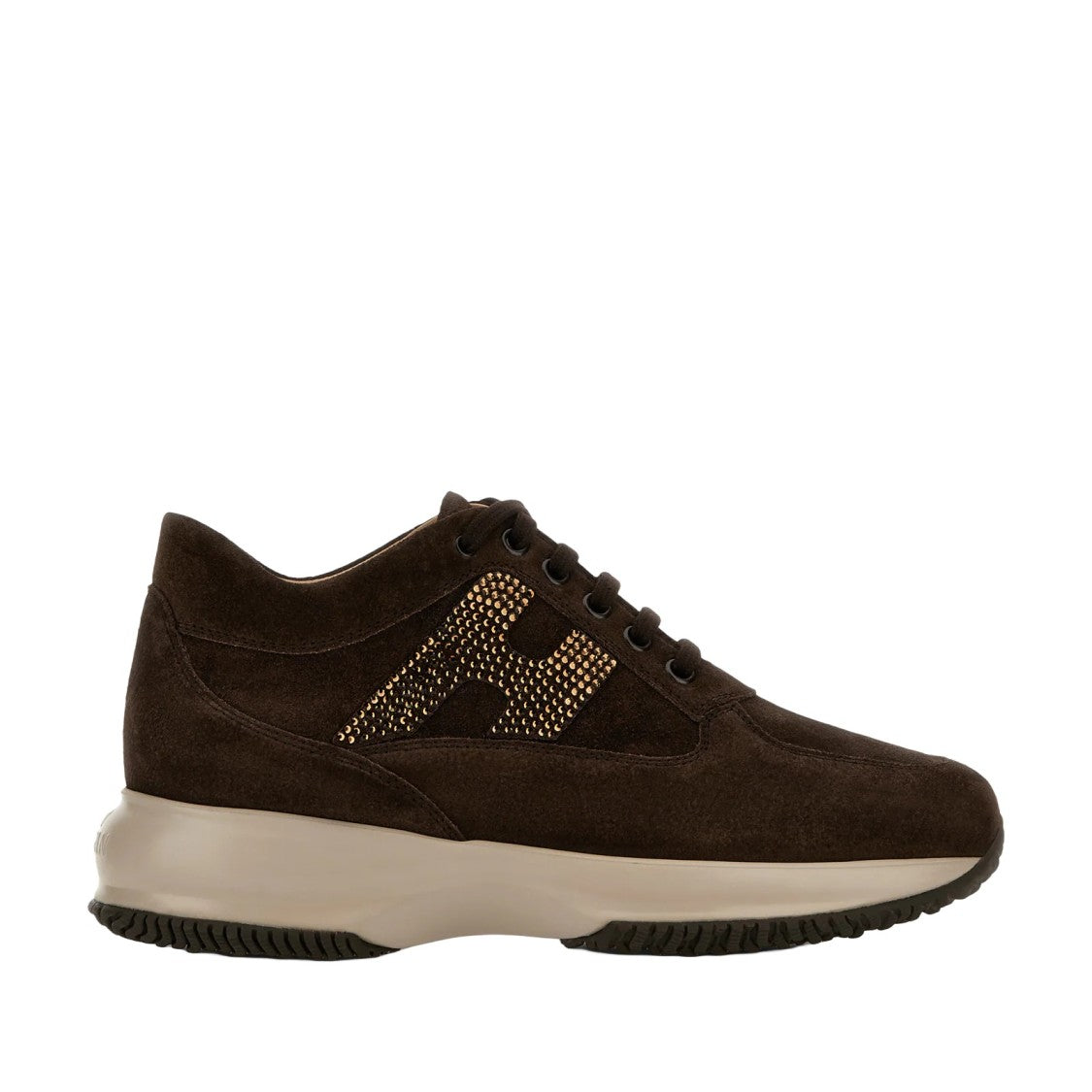Hogan Interactive H Strass Sneakers With Decorative Rhinestones