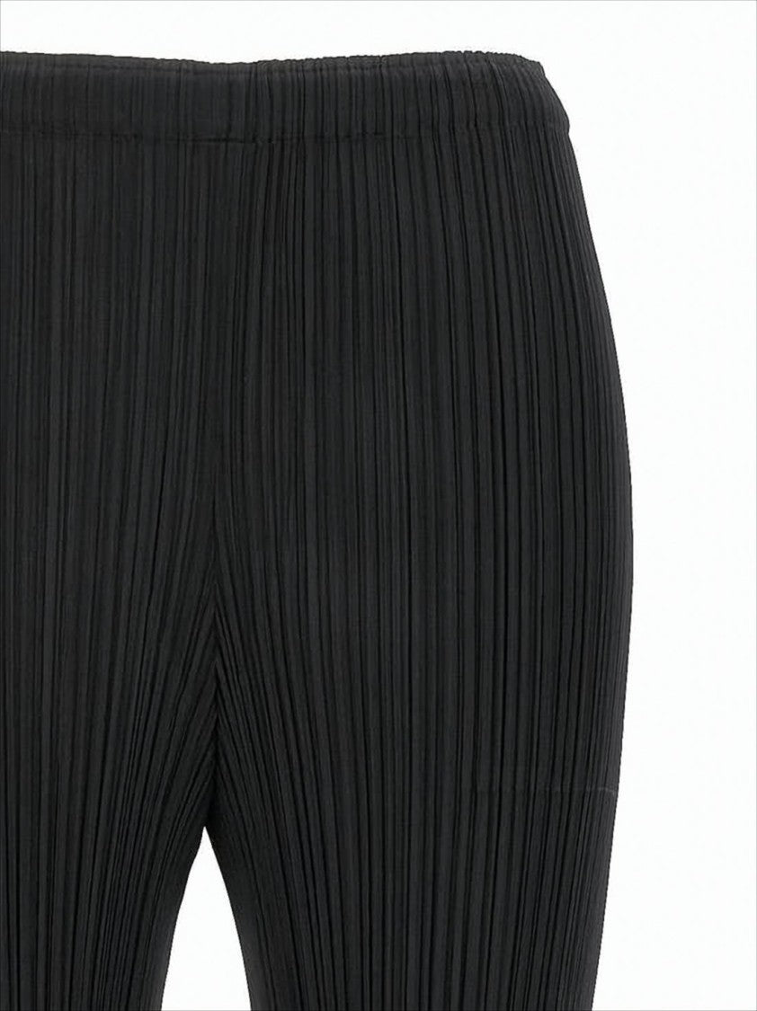 Pleats Please Slim Straight-Leg Pleated Jogger Pants