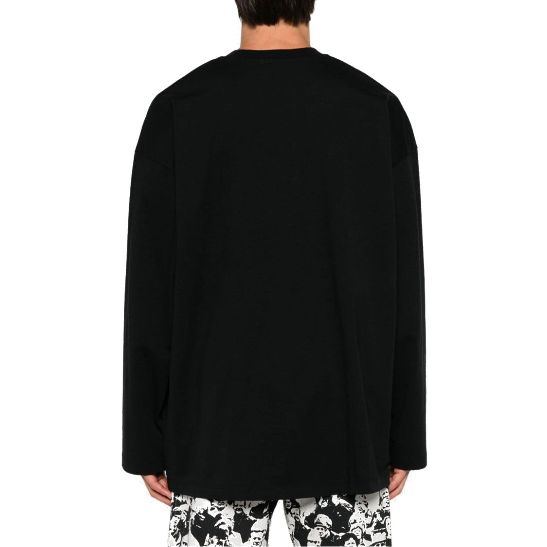 Off-White Black Jersey Cotton T-Shirt With Logo Print