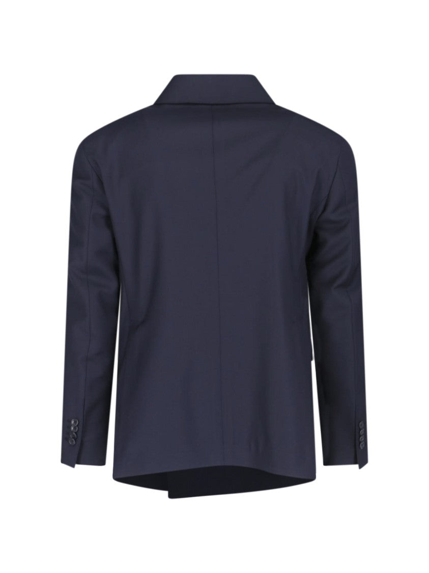 Tagliatore Vesuvio Tailored Blue Virgin Wool Suit