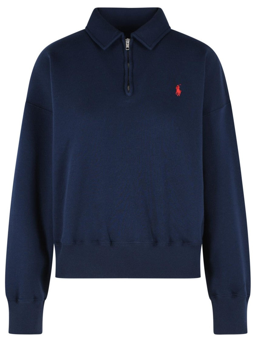 Polo Ralph Lauren Navy Cotton Blend Sweatshirt