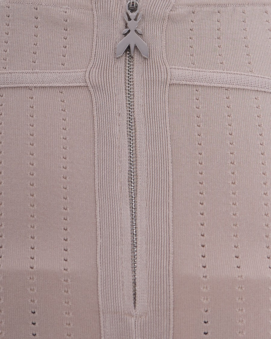 Patrizia Pepe Knitted Skirt In Cloud Gray