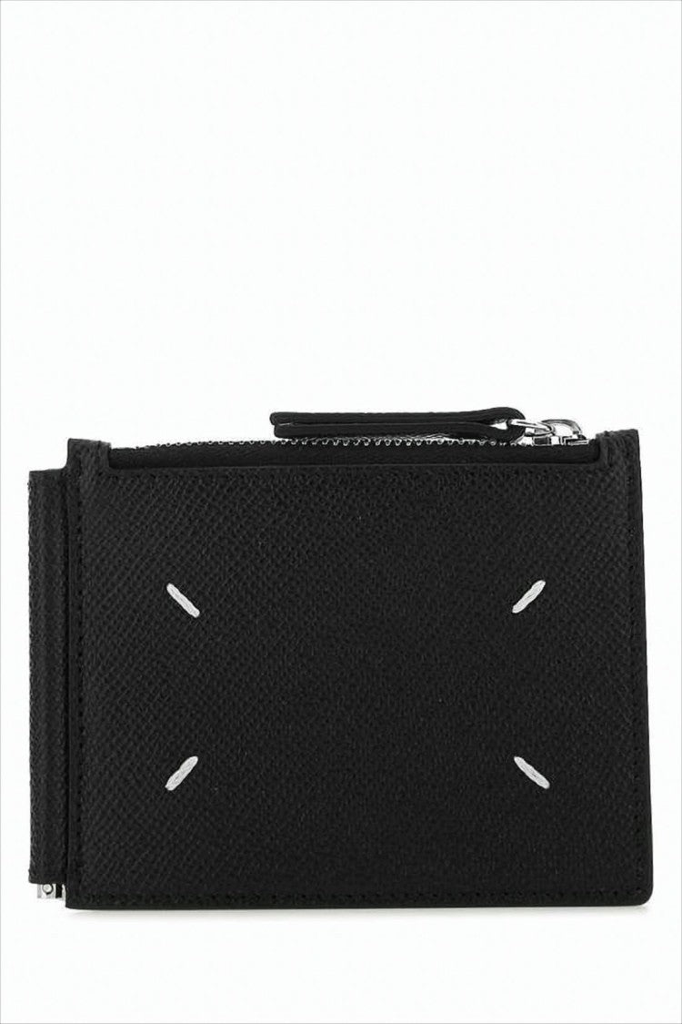Maison Margiela Textured Cowhide Leather Card Wallet