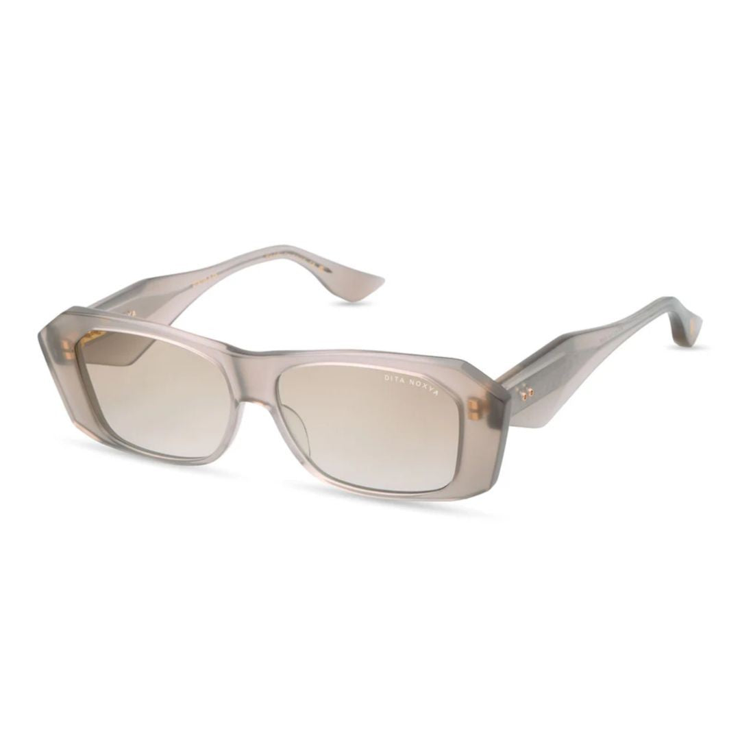 Dita Noxya Rectangular Gradient Sunglasses With Checkered Temples