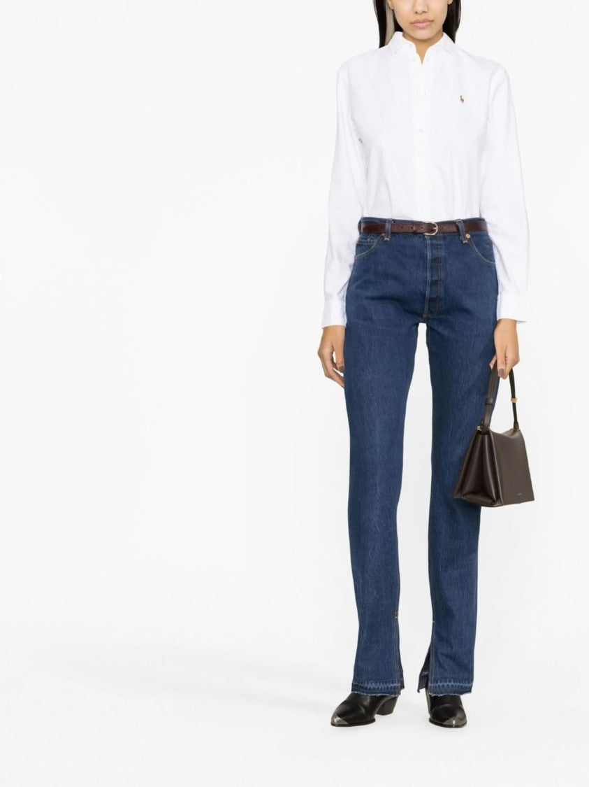 Polo Ralph Lauren White Long Sleeve Tailored Fit Shirt