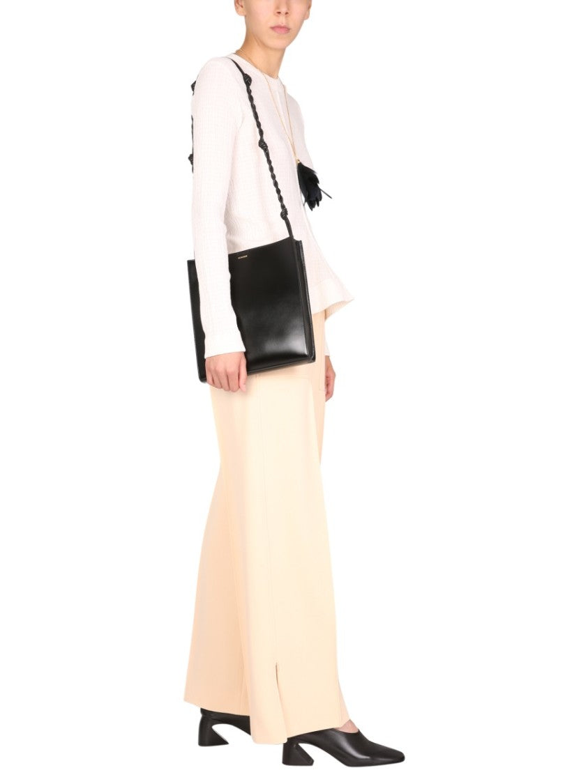 Jil Sander Wide-Leg Wool Trousers With Elasticized Waistband