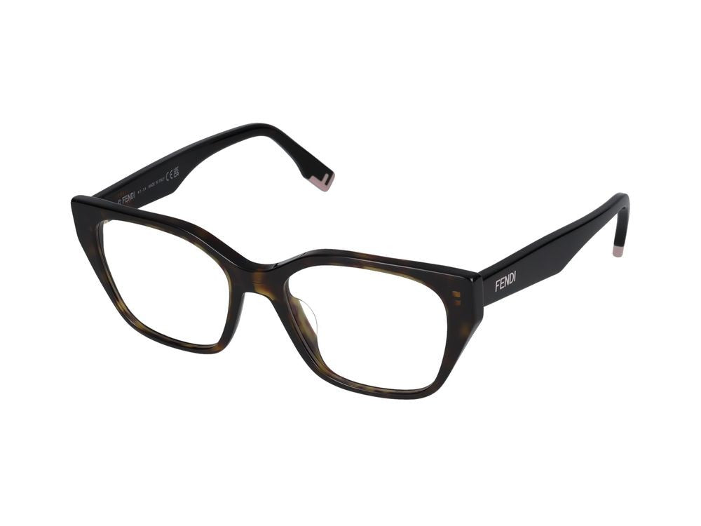 Maison Fendi Tortoiseshell Oversized Frame Eyeglasses
